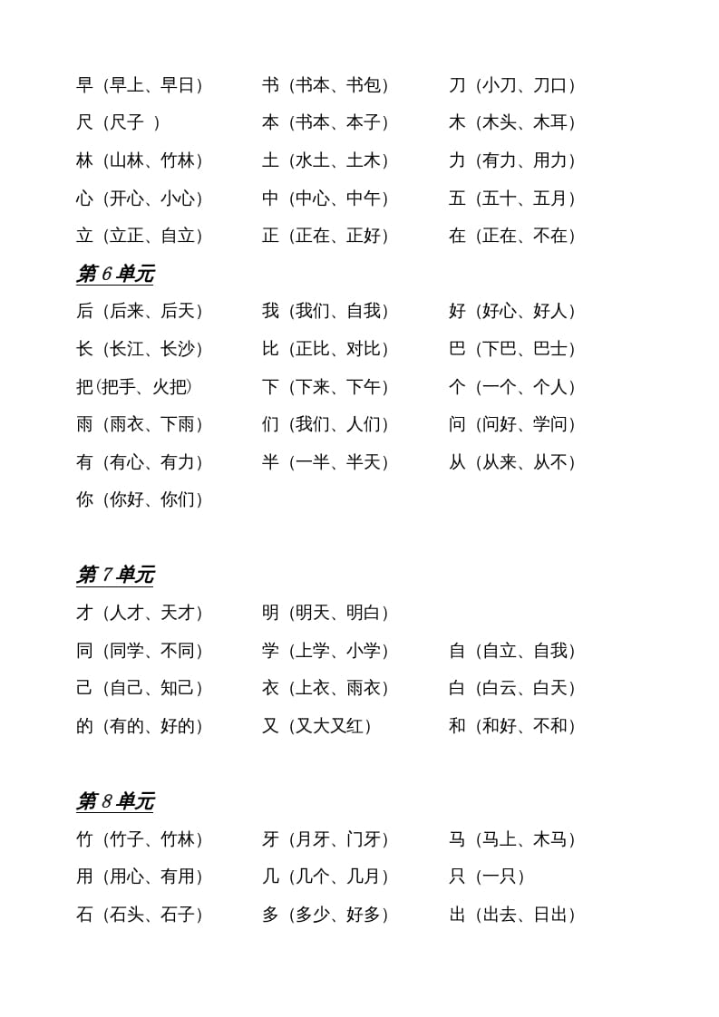 图片[3]-一年级语文上册小学期末复习资料(四)11页（部编版）-龙云试卷网