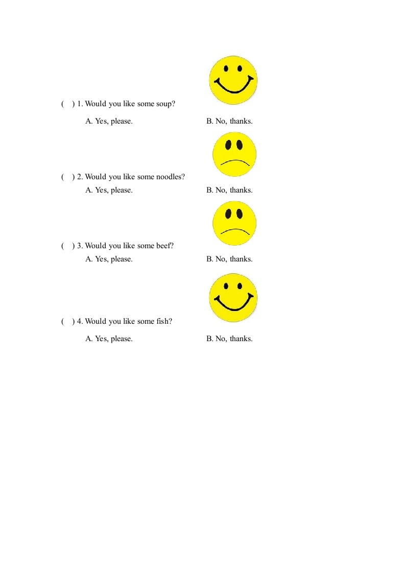 图片[2]-四年级英语上册Unit5_B_同步习题（人教版一起点）-龙云试卷网