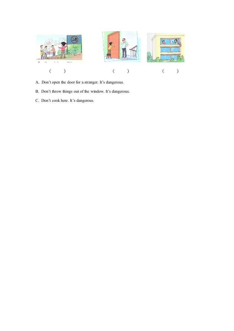 图片[2]-四年级英语上册Unit5习题第3课时（人教版一起点）-龙云试卷网