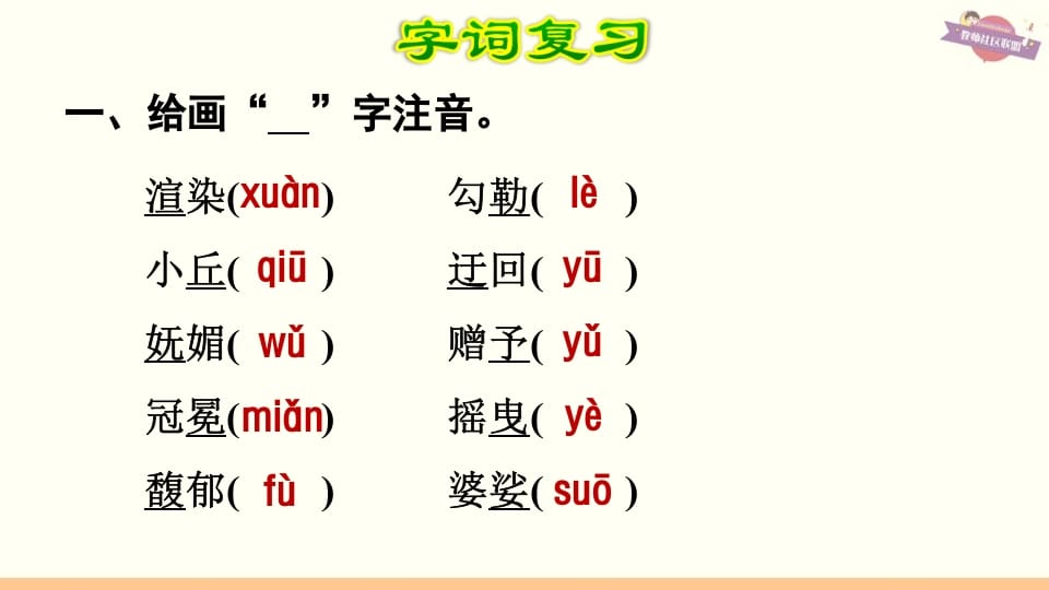 图片[2]-六年级语文上册第1单元复习（部编版）-龙云试卷网