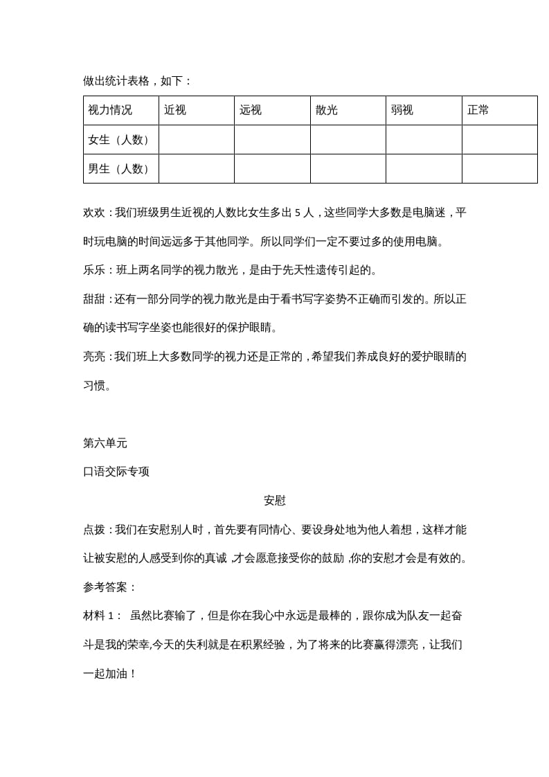 图片[3]-四年级语文上册7口语交际专项练习题-龙云试卷网