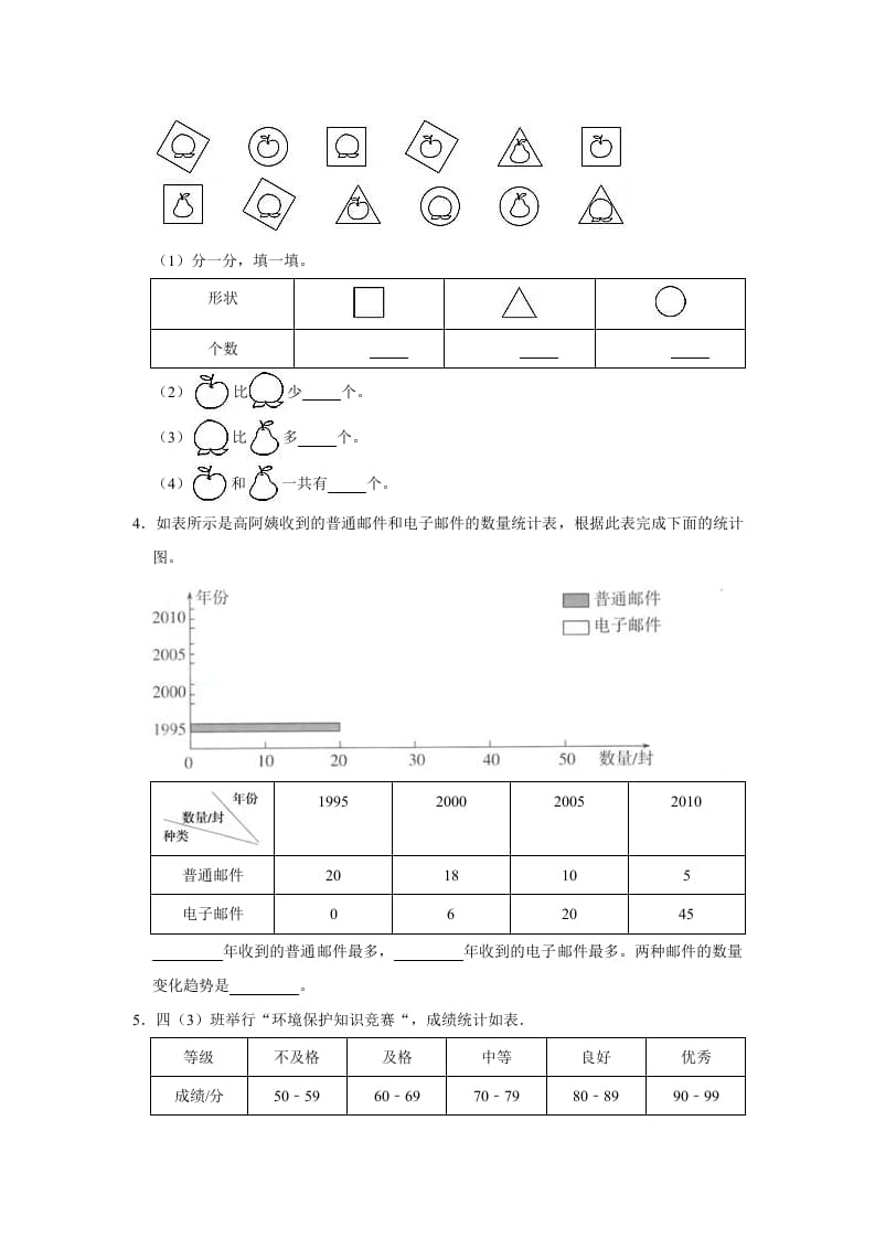 图片[2]-六年级数学上册5.3身高的情况》同步练习（有答案）（北师大版）-龙云试卷网