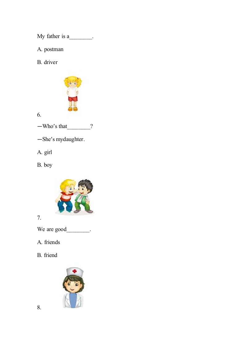 图片[2]-四年级英语上册Lesson6课时达标（精通版四上）（人教版一起点）-龙云试卷网