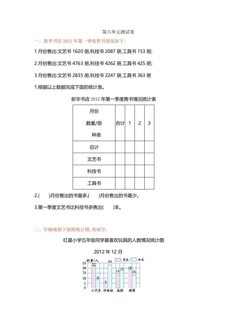 五年级数学上册第六单元单元测试（苏教版）-龙云试卷网