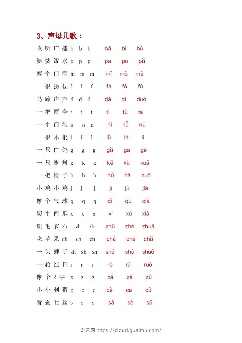 图片[2]-幼小衔接拼音一本通PDF(3)-龙云试卷网