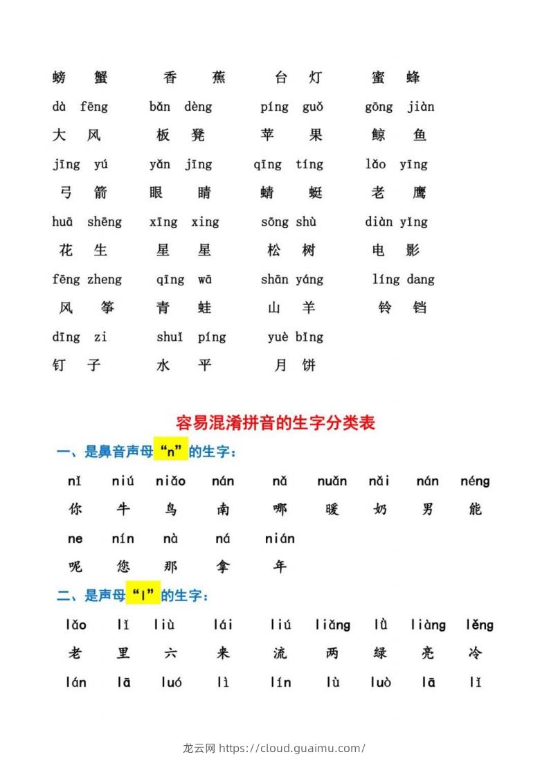 图片[3]-幼小衔接拼音强化训练-龙云试卷网